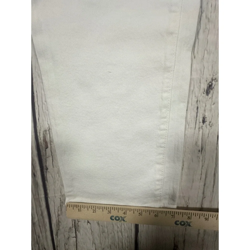 NWT True Religion Rocco Relaxed Skinny Jeans Mens 40x32‎ Optic White No Flap Y2K